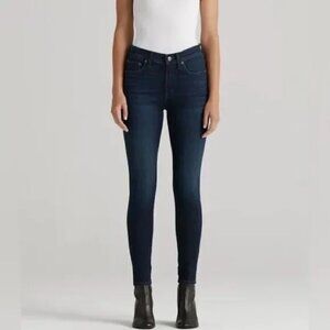 Edwin Jeans Womens Size 28 Denim Blue Dark Wash Pixie Mid‎ Rise Skinny Emo Scene
